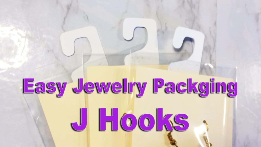 Easy jewelry packaging with J hooks