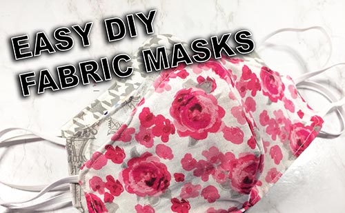 Womans easy sew diy face mask
