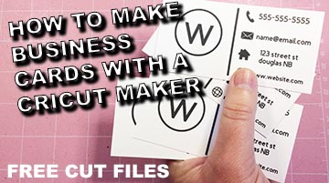 How to make business cards on your Cricut maker - Craft with Catherine