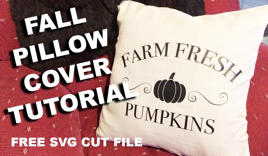 Farm fresh pumpkin pillow case tutorial