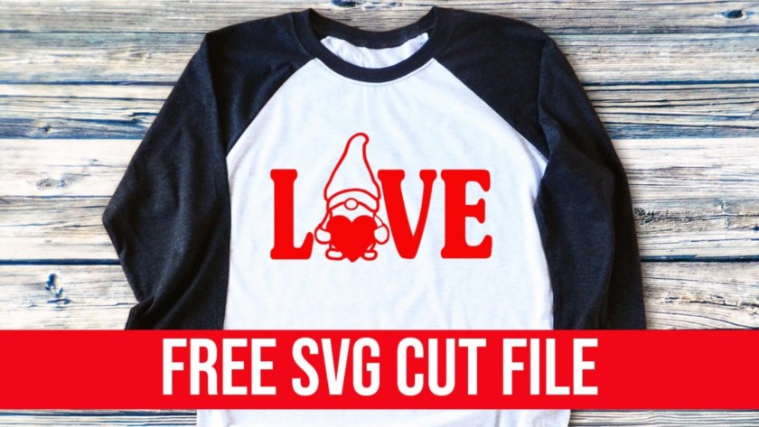 Love Gnome SVG cut file