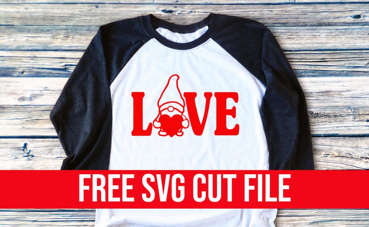 Love Gnome SVG cut file