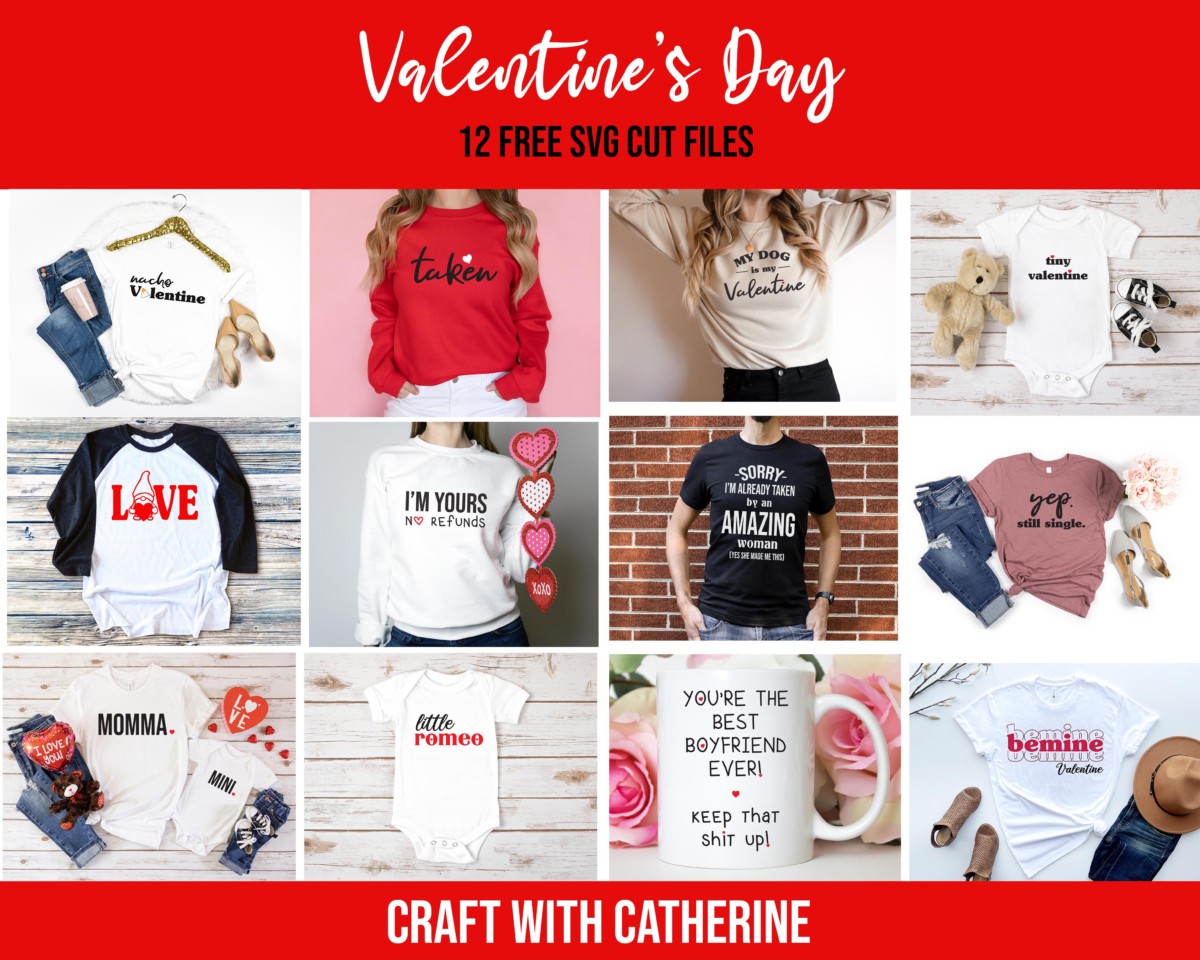 12 free SVG designs for Valentine’s Day