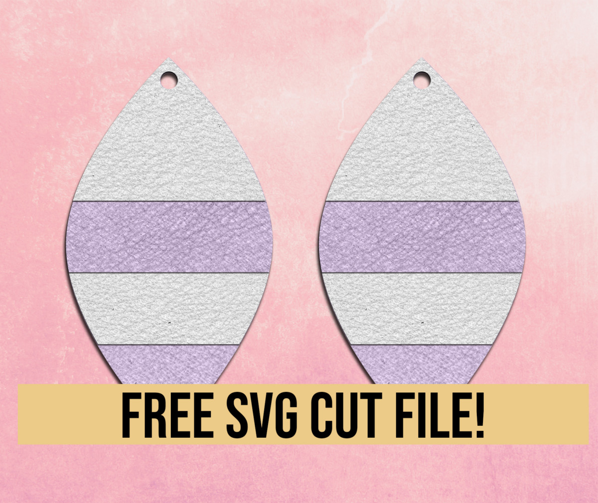Marquise layer earring free SVG cut file