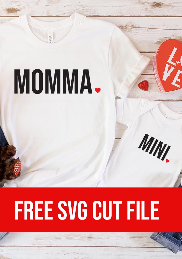 Mamma and mini free SVG - Craft with Catherine