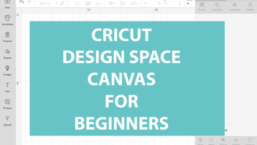 Cricut design space Canvas for beginners
