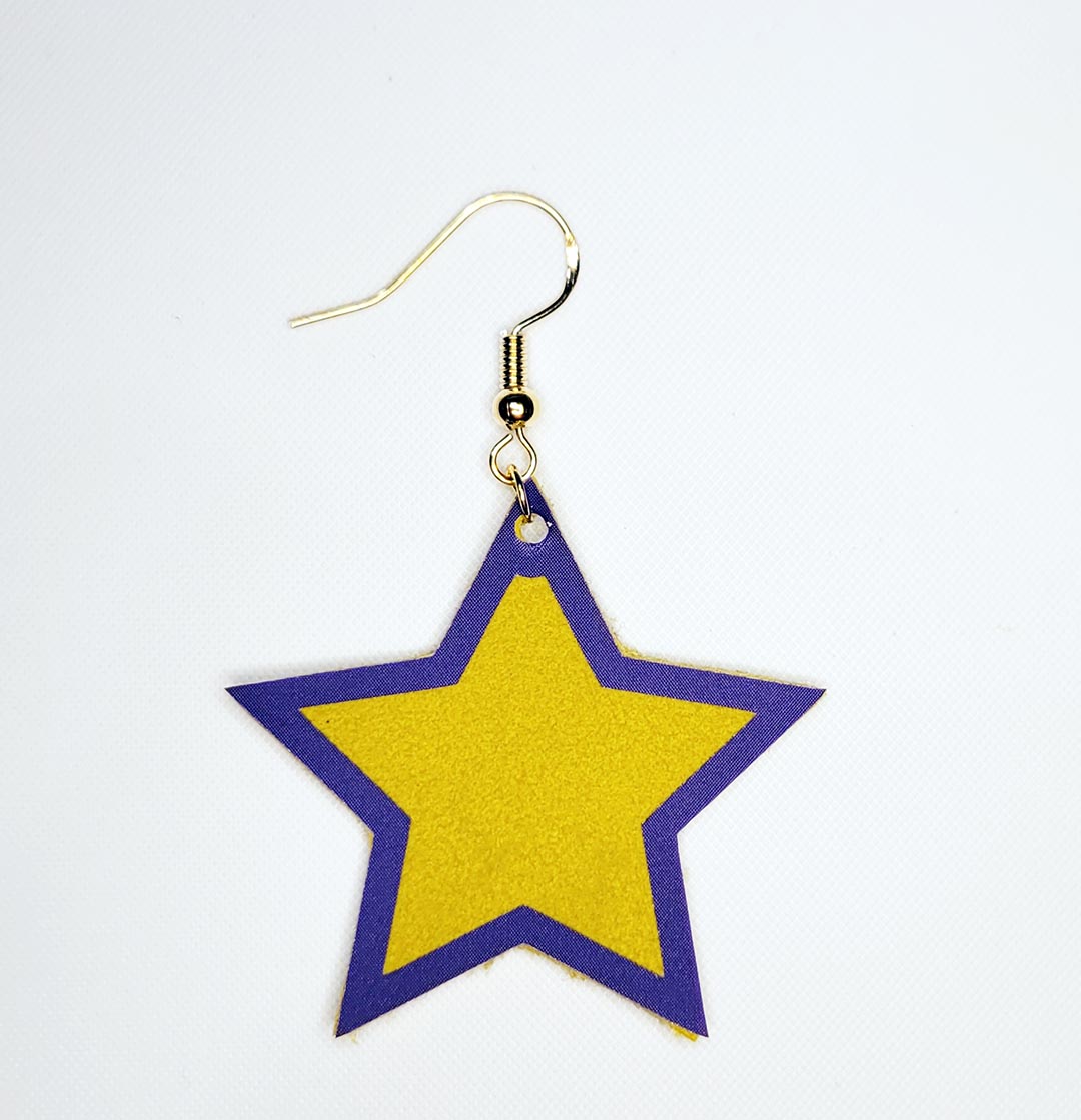 Star outline earrings cut file template Craft with Catherine