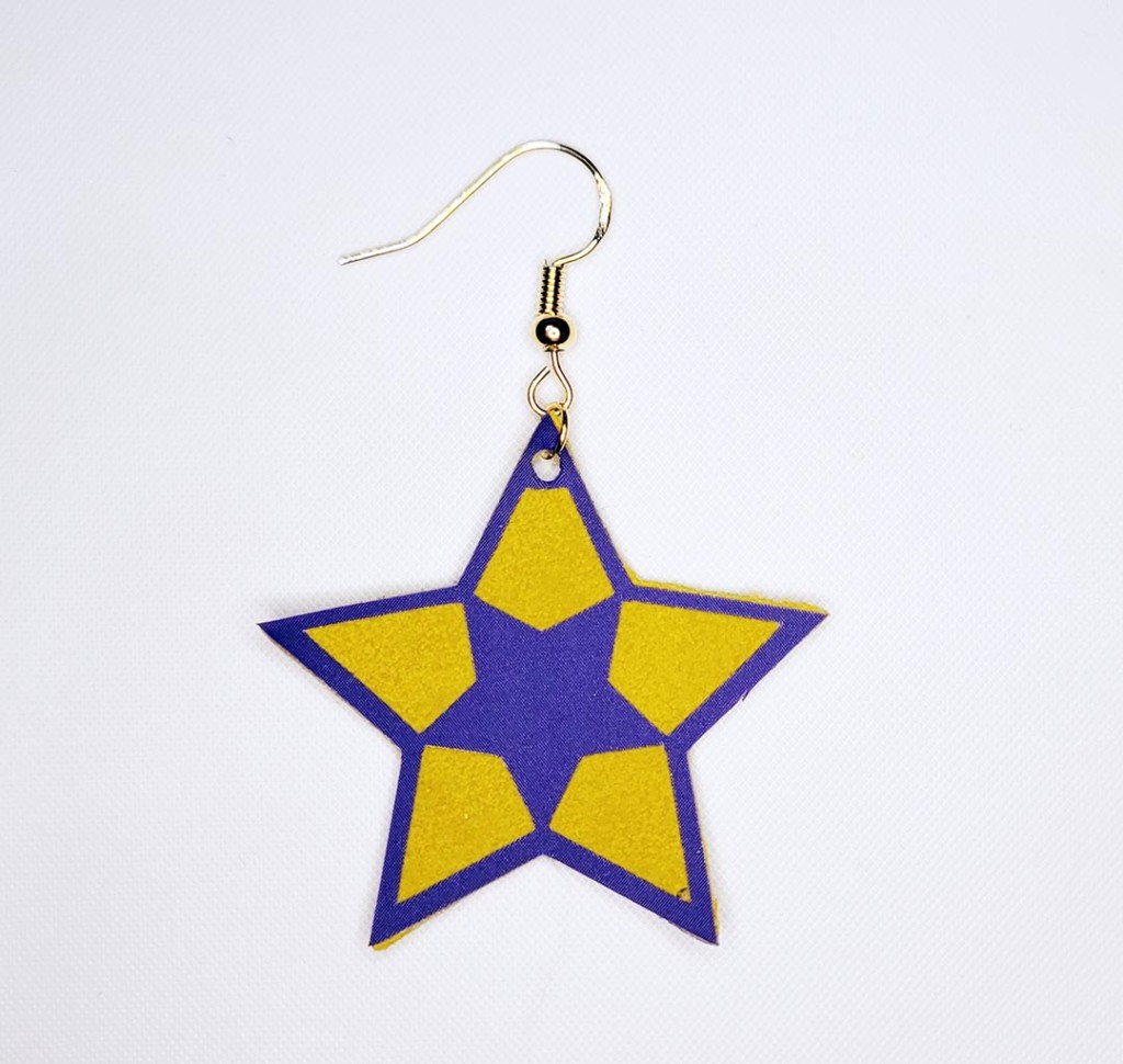 Star outline earrings cut file template Craft with Catherine