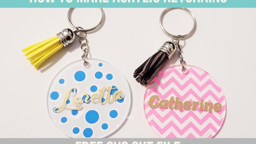 How to make Acrylic Keychains 12 free designs!
