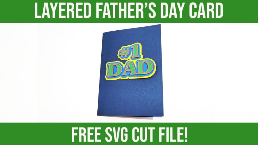 Free Father’s Day card SVG cut files