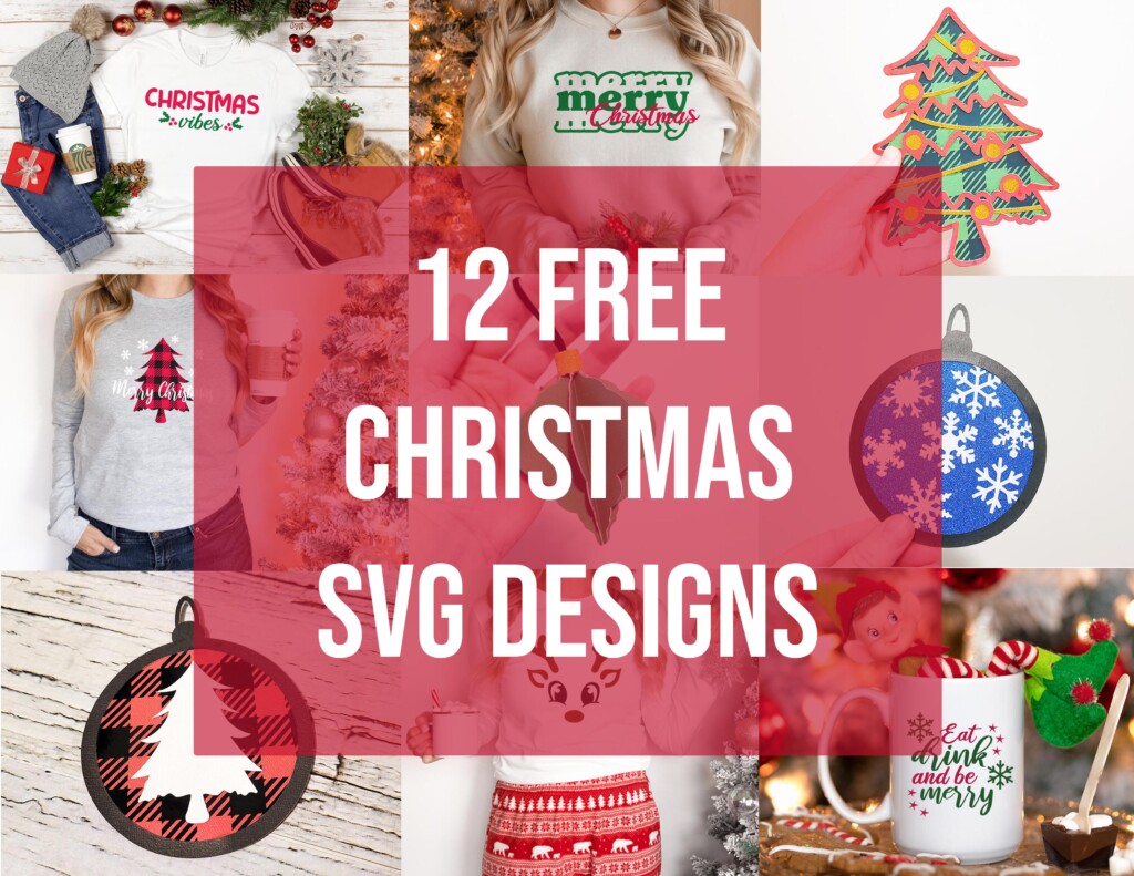 12 free Christmas SVG designs - Craft with Catherine