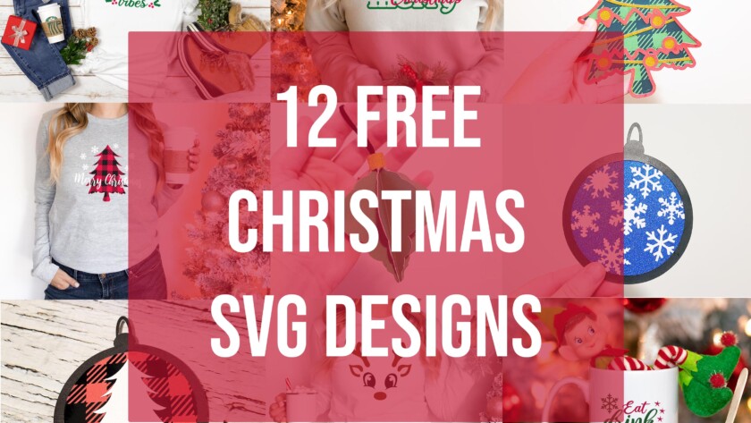 12 free Christmas SVG designs