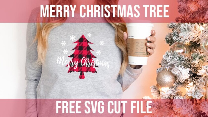 Merry Christmas tree free SVG