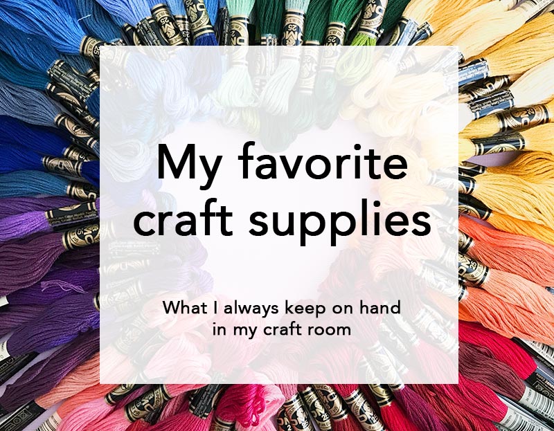 My most frequently used crafting products