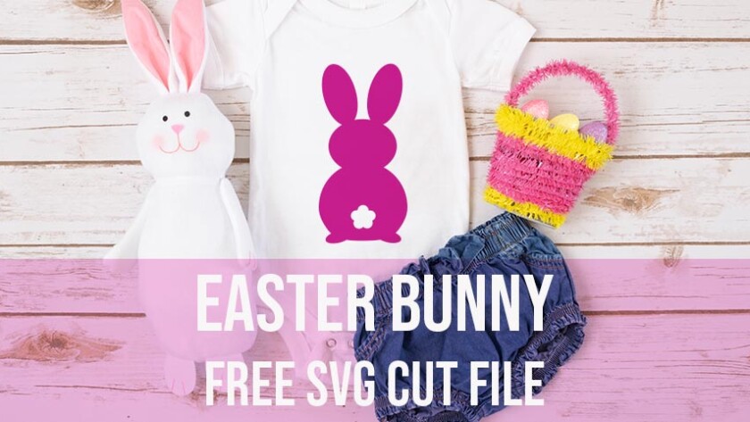 Easter bunny free svg cut file