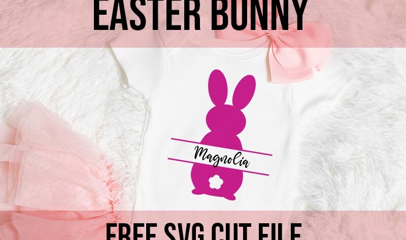 Easter bunny personalized free svg cut file