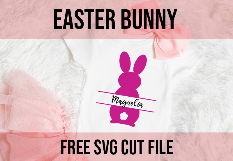 Easter bunny personalized free svg cut file