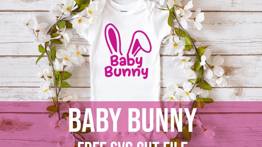Baby bunny free svg cut file