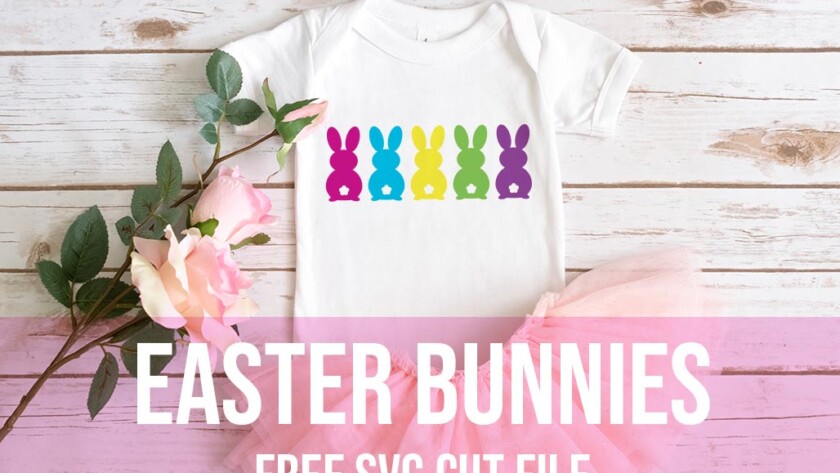 Easter bunnies free svg cut file