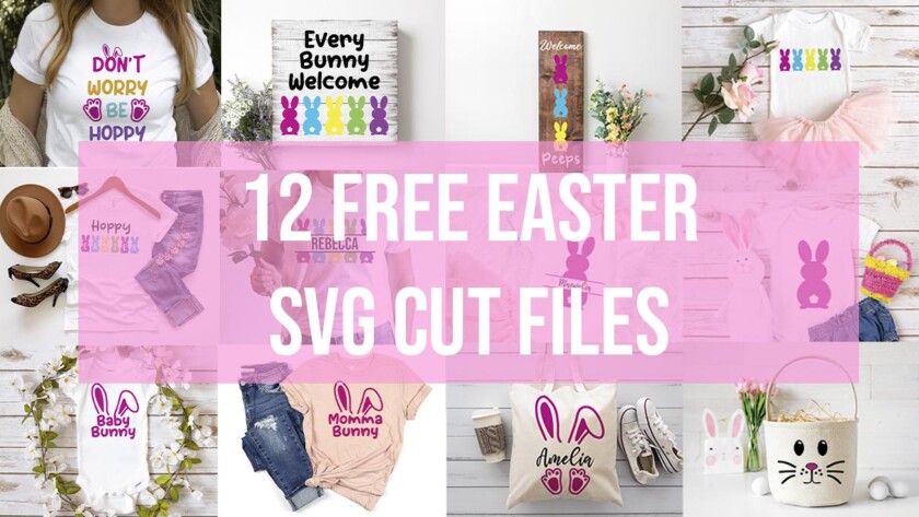 12 free Easter svg cut files