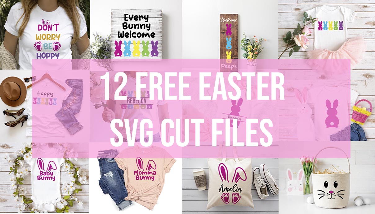 12 free Easter svg cut files