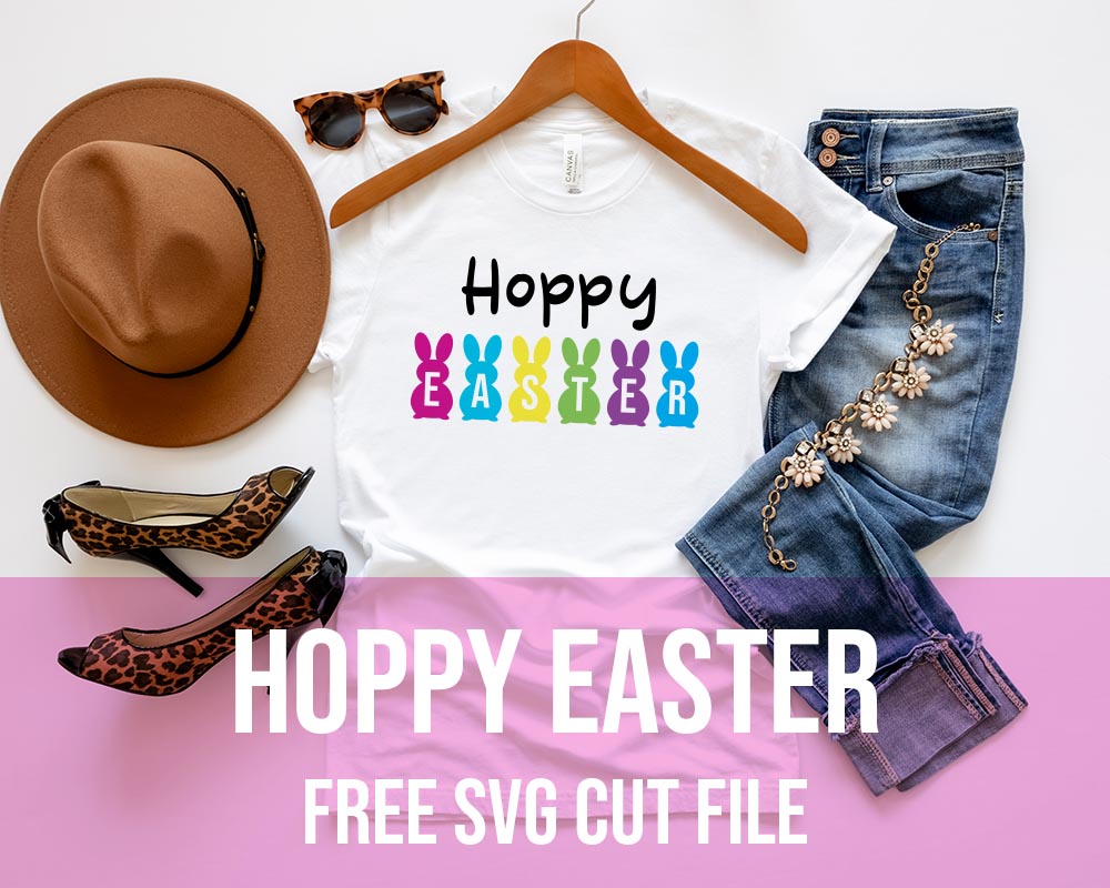 Hoppy Easter free svg cut file