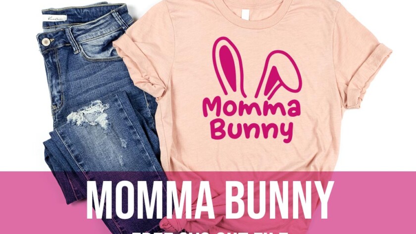 Momma bunny free svg cut file