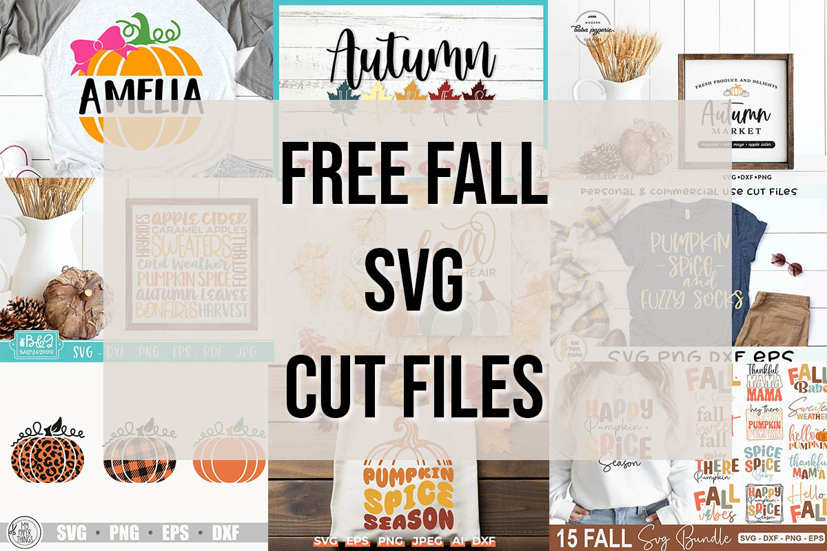 Free fall svg cut files