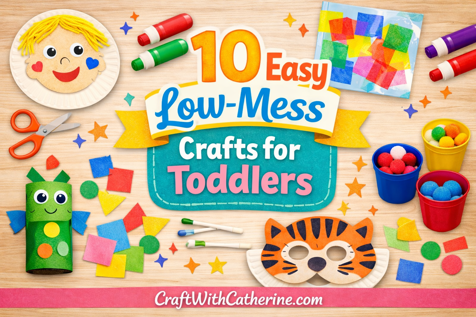 10 easy crafts to do with toddlers (low mess)