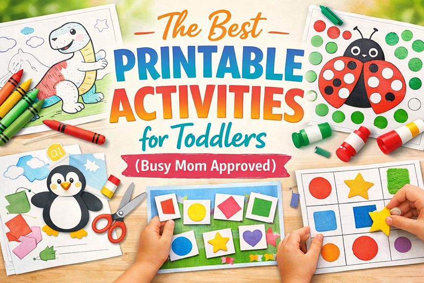 Best Printable Activities for Toddlers (Busy Mom Approved)